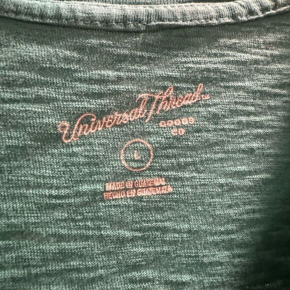 Women's Green T-Shirt Dress - Picture 3 of 5